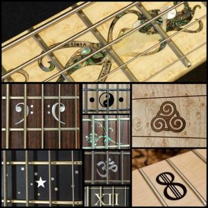 custom bass guitar inlays