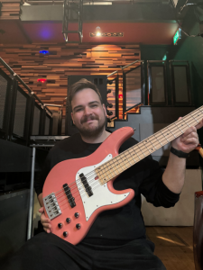 Danny Millar with his pink Overwater contemporary J Series
