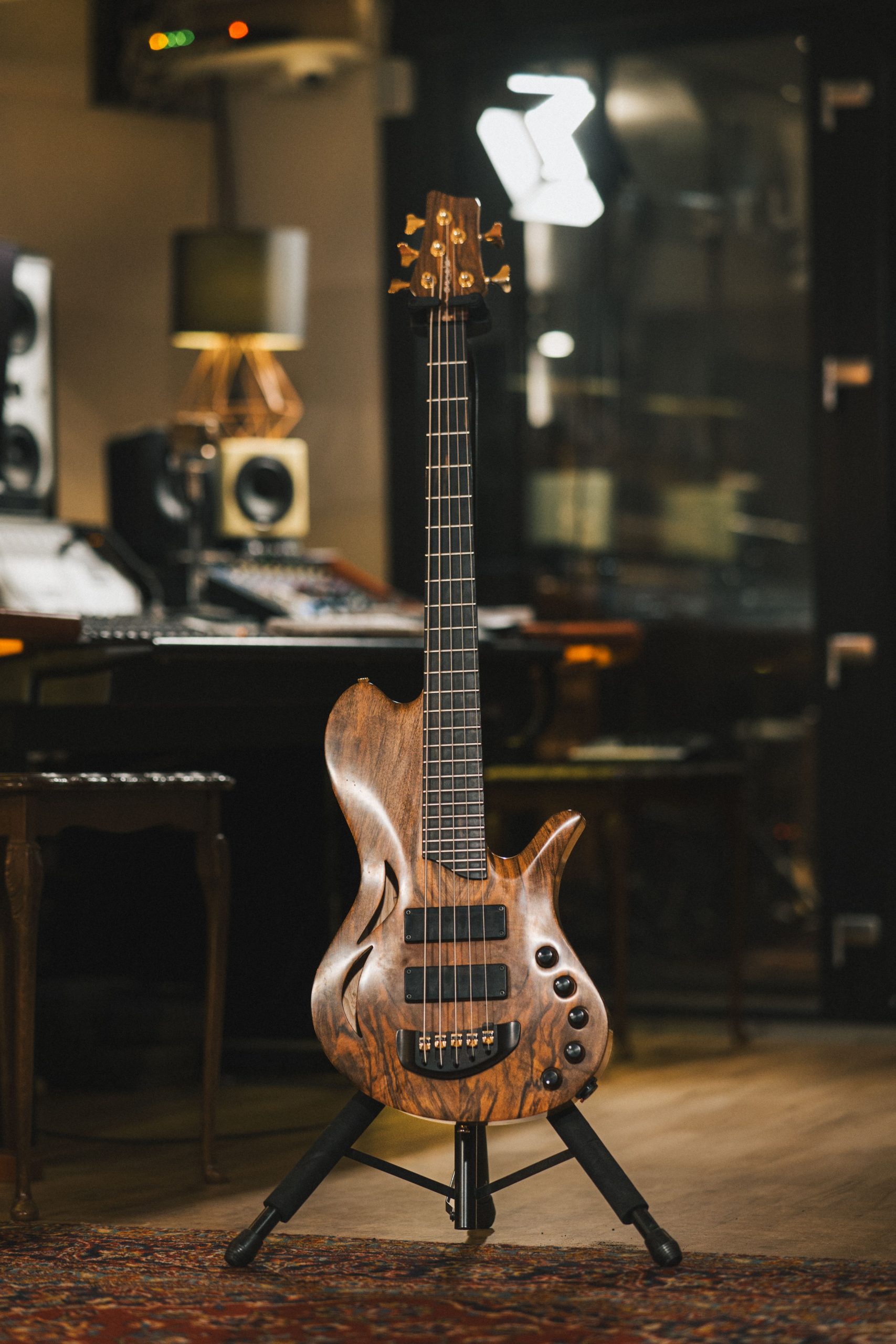 Overwater hollowbody 5 string bass